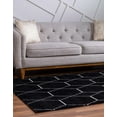 thumbnail image 2 of Unique Loom Trellis Frieze Collection Area Rug Modern Morroccan Inspired Geometric Lattice Design (8' 0 x 10' 0 Rectangular, Orange/ Ivory), 2 of 2