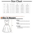 thumbnail image 3 of Inleife Womens Knee-High Dresses Plus Size Womens Casual Short Sleeve Summer Waist Tie Double Layer Ruffle Round-Neck Bandage Tunic Solid Dress, 3 of 4