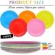 thumbnail image 2 of Set Of 50 Diy Plates, Round Diy Coloured Paper Plates Disposable Party Plates Multicoloured Biodegradable Paper Plates For Parties And Picnics, 2 of 5