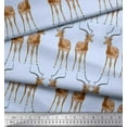 thumbnail image 3 of Soimoi Rayon Fabric Deer Animal Print Fabric by Yard 42 Inch Wide, 3 of 3