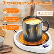 MQ White Beverage Warmers - 3 Temperature Settings, Auto Shut-off