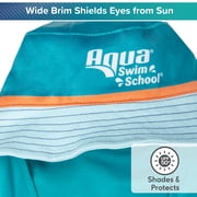 Aqua SwimSchool Sunshade Legionnaire Bucket Hat with Sun Shield for Infants, Blue