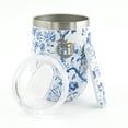 thumbnail image 5 of Hi Peach Layne, Mother's Day Gift Set, Blue Toile Wine Tumbler with Nail File, 5 of 10