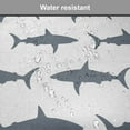 thumbnail image 5 of Sea Animals Chair Seating Cushion Set of 4, Sharks Swimming Horizontal Silhouettes Powerful Dangerous Wild Life, Seat Pads for Office with Anti-slip Backing, 16"x16", Charcoal Grey White, by Ambesonne, 5 of 5