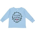 thumbnail image 3 of Inktastic Middle Sister Leaves, Circle, Heart Girls Long Sleeve Toddler T-Shirt, 3 of 5
