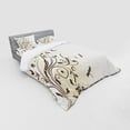 thumbnail image 3 of Ambesonne Dragonfly Bedding Set 3 Pcs, Seasonal Flourish, Twin, Eggshell Brown, 3 of 3
