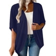 thumbnail image 2 of Women's Casual Knitted Cardigan Open Front Long Sleeve Tops Outerwear Loose Fit Coat For Daily Wear Sweater Jackets, 2 of 8