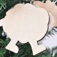thumbnail image 6 of 3PCS Handmade Wooden Felt Sheep Ornament, Cute Spring Easter Hanging Craft Dolls for Photo Props Tree Decor, 6 of 7