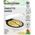 thumbnail image 2 of EUROSTAR EOM702W Omelette Maker, White, 2 of 4