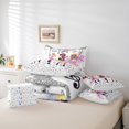 thumbnail image 4 of Erosebridal Rock Music Bed in a Bag Full size,Guitar Singer Bed Set,Crystal Glitter Bedding Full Size,Super Cozy Bling Room Decoration,Reversible,7pcs, 4 of 6