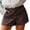 X-597Brown, variant on YMNXA Women's Summer Shorts High Waist Polka Dot Print Fashion Comfortable Breathable Shorts With Pockets For Casual Daily Wear,Black,M