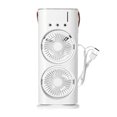 thumbnail image 1 of Maytalsory ABS Portable Mist Fan With LED Light Large Scale Coverage: For Colorful Cooling Dual Motor Rechargeable Humidifier Fan Air, 1 of 6