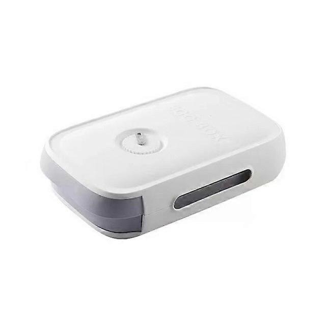Caja de almacenamiento de huevos para refrigerador, organizador de cajones de cocina, soporte para huevos frescos, contenedor de alimentos apilable para el hogar, soporte para cocina, blanco