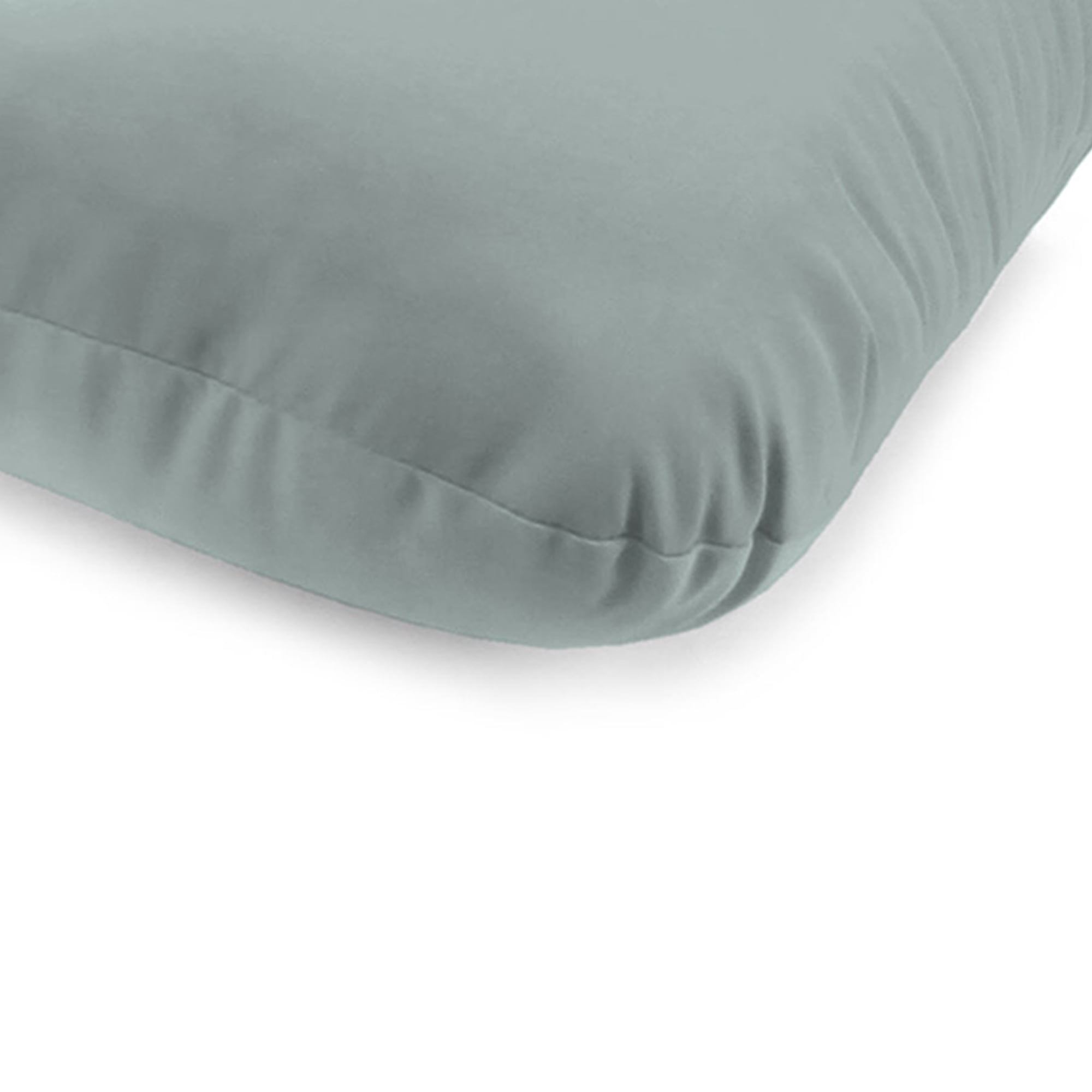 Jordan Manufacturing Sunbrella 74" x 22" Cast Silver Gray Solid Rectangular Outdoor Chaise Lounge Cushion with Ties and Hanger Loop