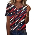 thumbnail image 2 of USA 250th Anniversary T Shirts for Celebrate Anniversary of America Patriotic Veteran Tee America 250 Merchandise Short-Sleeved Top for Woman, 2 of 5