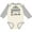 Natural and Heather, variant on Inktastic Nanny Loves Me Grandchild Gift Girls Long Sleeve Baby Bodysuit
