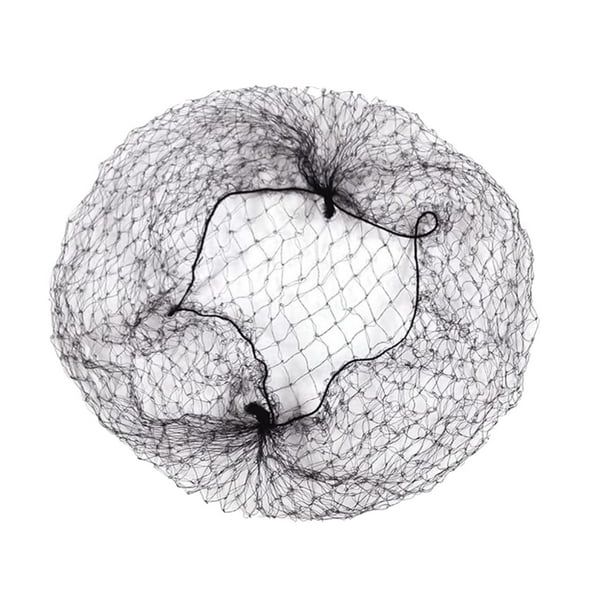 Redes Elásticas para el Pelo de 20 Pulgadas - Cordón de Nylon, Transpirable y Duradero, para el Servicio de Alimentos/Ballet Bun/Peluca, 50 Piezas