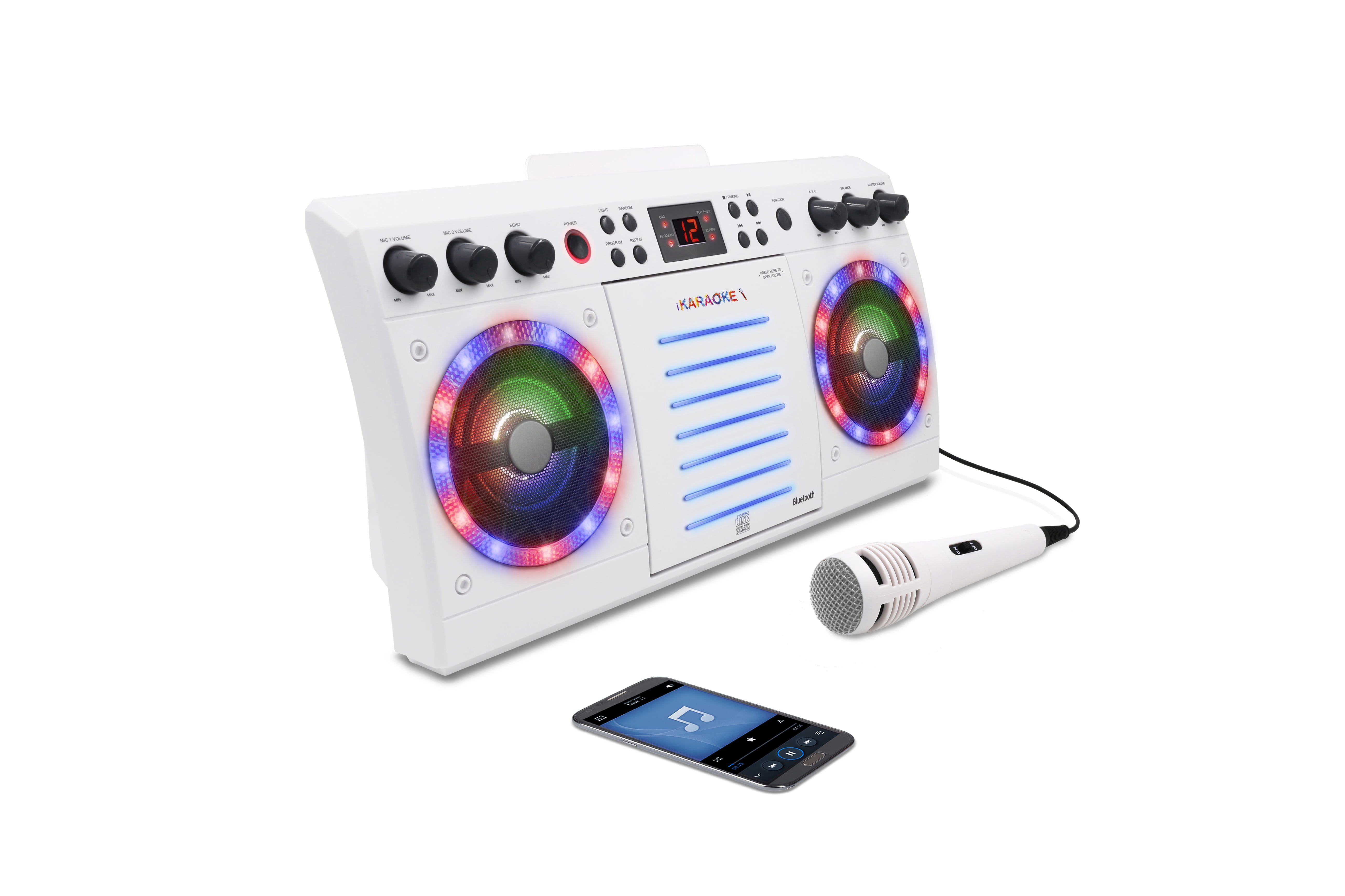 iKaraoke KS303B-BT Bluetooth CD&G Karaoke System with Multi