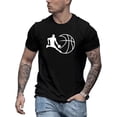 thumbnail image 1 of Basketball Print Men's Crew Neck Fashionable Short Sleeve Sports T-shirt, Comfortable And Versatile, For Summer And Spring, Athletic Style, Comfort Fit T-Shirt, As Gifts Tee For Adult, Men, Women, Te, 1 of 6