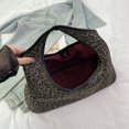 thumbnail image 3 of Bag Crescent Backarm Shoulder Women Canvas Leopard Impresión Magnética Bolso para Viajes, 3 of 9