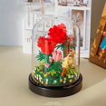 thumbnail image 3 of 1pc Flower Bouquet Building Kit, Flower Building Blocks, Artificial Flowers Building Toys, Creative Project For Adults/Children, Gift For Girl, 3 of 5