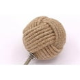 Rii Brand Jute Rope Door Knobs Rustic Decorative Rope Knots Set of 6, 2
