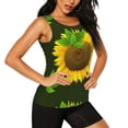 thumbnail image 2 of Sigee Sunflower for Women's Workout Tank Top,Running Tank Tops,Sleeveless Gym ClothesSmall, 2 of 8