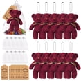 thumbnail image 2 of 10 mini ositos de peluche para baby shower, pequeños osos de peluche a granel, mini osos de peluche de 4,7 pulgadas con etiquetas de agradecimiento y bolsas de organza, recuerdos de fiesta, 2 of 7