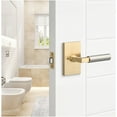thumbnail image 6 of Sure-Loc LV102 SB GRIP-SM 26 Levanto Privacy Door Lever Set - Satin Brass / Polished, 6 of 7