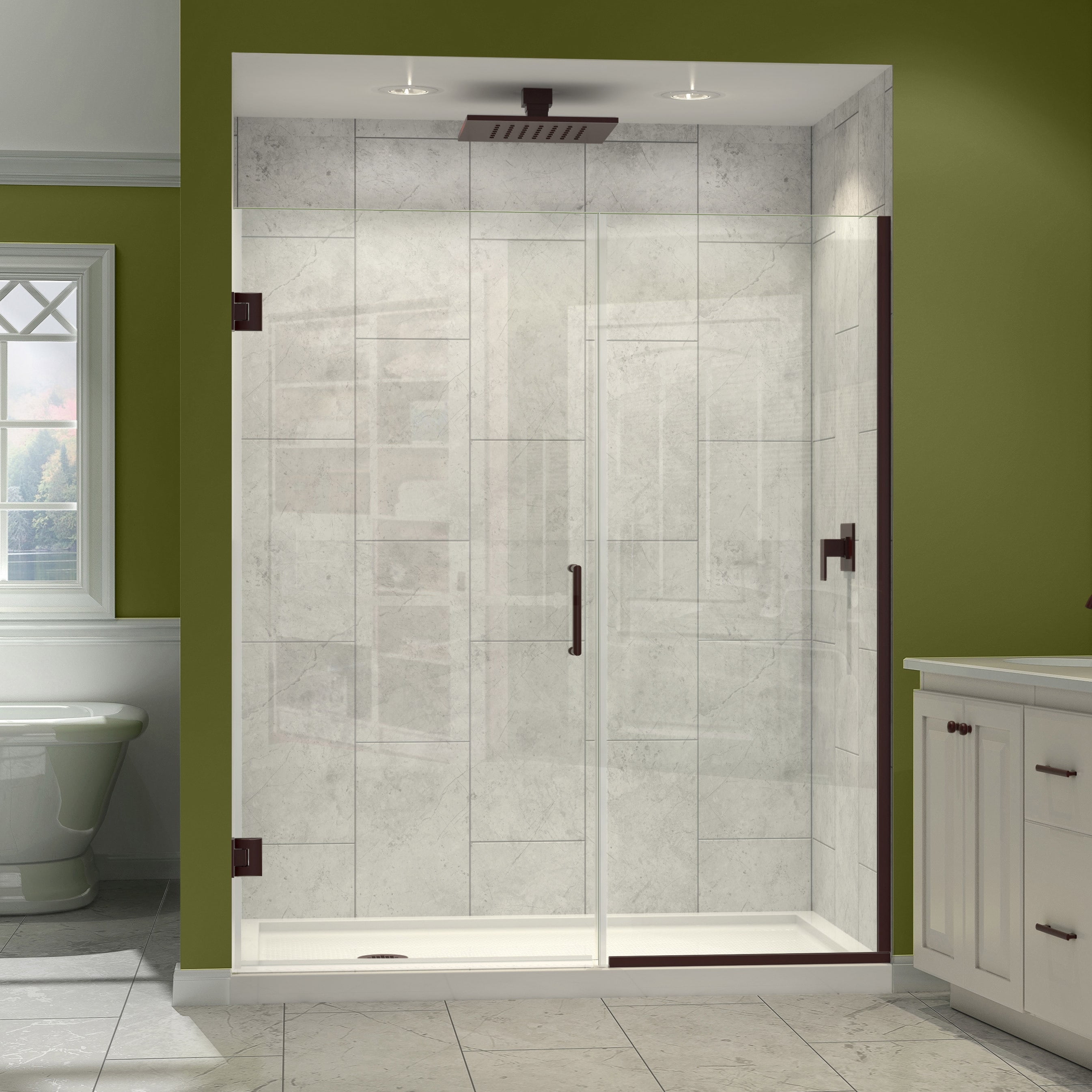 Dreamline Unidoor Plus 72 In H X 46 47 W Frameless Departments