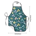 thumbnail image 4 of Naloa 1Pack Adjustable Bib Apron Waterdrop Resistant Cooking Kitchen Aprons for Women Men Chef, Floral Print, 4 of 5