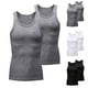 thumbnail image 1 of Penkiiy Camisas sin mangas de compresión de 2 paquetes para hombres, camiseta de entrenamiento de gimnasio deportiva, 1 of 5