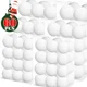 thumbnail image 2 of 60/6 piezas de bolas de espuma blanca para Navidad, bolas colgantes para árbol de Navidad, adornos para fiestas de Año Nuevo, suministros de decoración del hogar al por mayor, 2 of 5