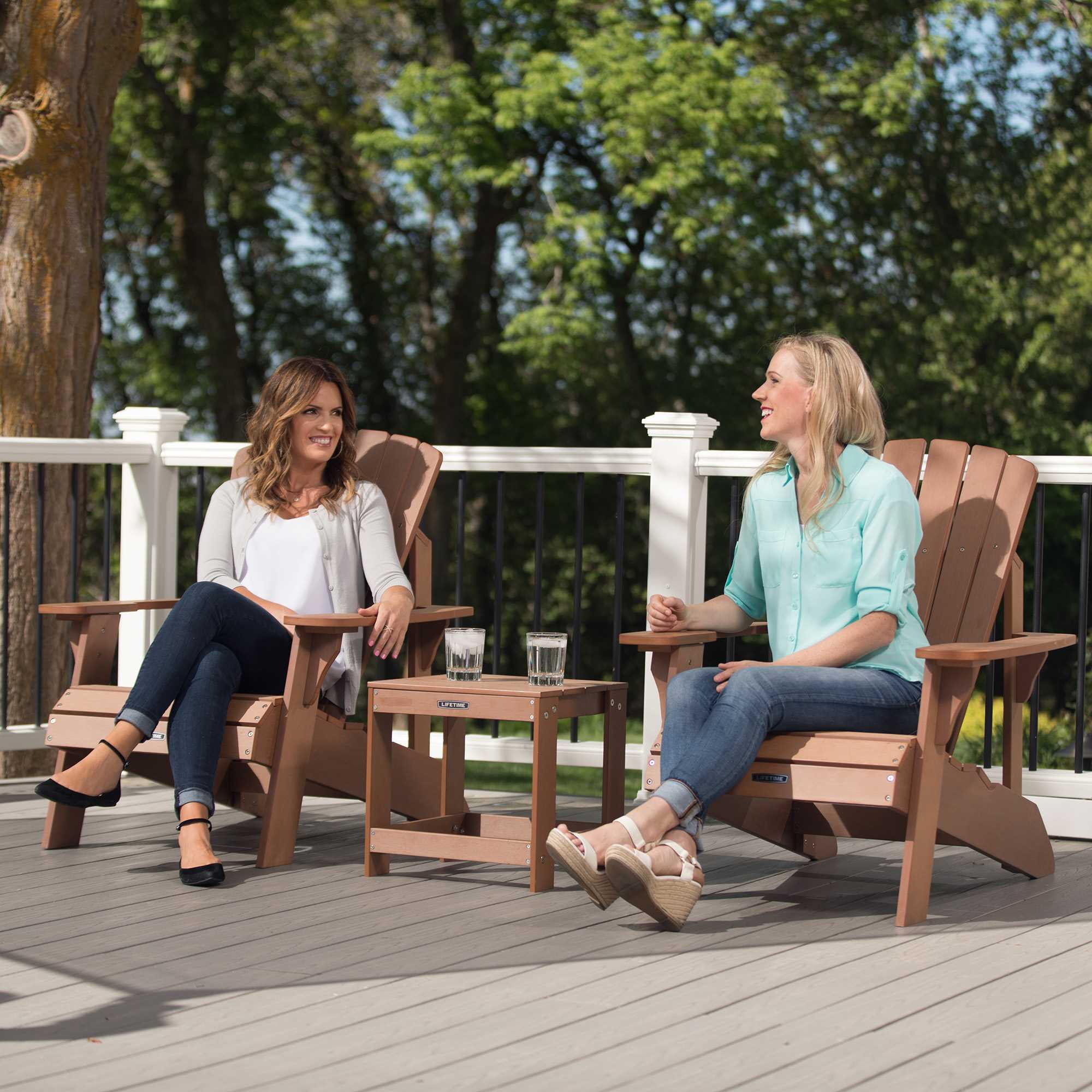 Lifetime Outdoor Adirondack End Table, Brown (60246)