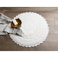 thumbnail image 7 of DII 27.5" Round Modern Cotton Ultra Soft Crochet Bath Mat in White, 7 of 7