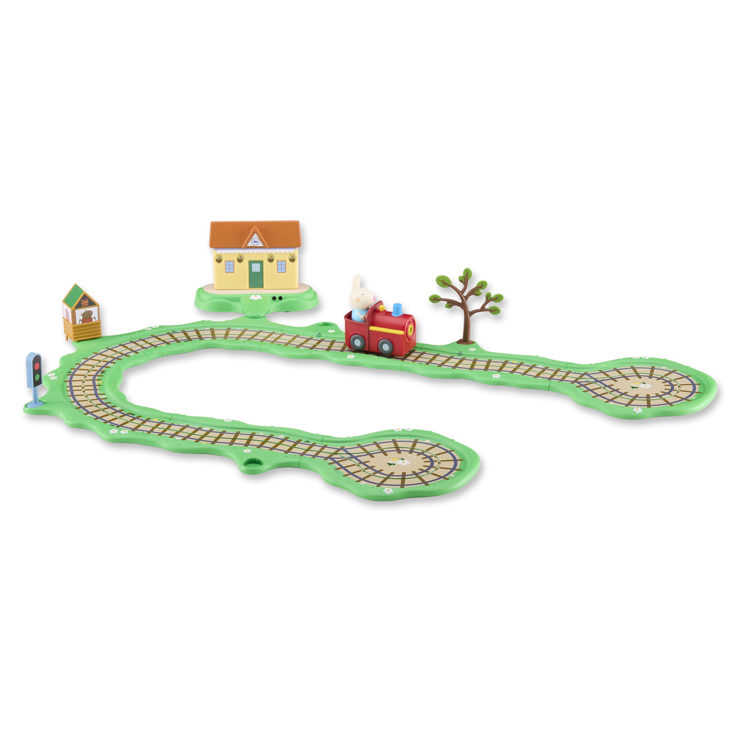 Peppa Pig Whizz Around Clickety Clack Train Set Motorized Vehicles Track Toys