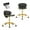 black2, variant on Ergonomic Salon Stool Saddle Stool  with Backrest - Hydraulic Adjustable Rolling Office Chair, Soft Cushion & Wheels for Home, Dental, Tattoo Salon