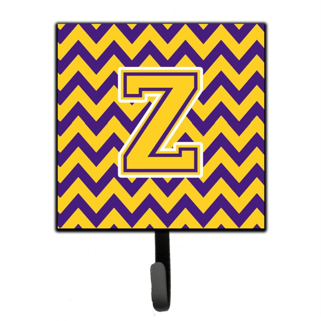 "Treasures Letter Z Chevron Purple and Gold Correa o llavero CJ1041-ZSH4, pequeño, multicolor" Caroline's Treasures CJ1041-ZSH4
