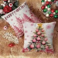 thumbnail image 4 of Pack De 4 Fundas Para Almohadas Con Cojín Navideño Estampado, 4 of 5