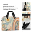 thumbnail image 4 of FORMRS 16" Laptop Bag Carrying Sleeve Case with Handle Travel Shoulder Briefcase, Beige Rainbow Clouds, 4 of 8