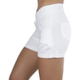 thumbnail image 3 of ToBeInStyle Women's Cotton-Blend Stretch Shorts, 3 of 3