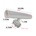thumbnail image 2 of Riwesomey Soporte de aluminio para caña de pescar, soldadura plateada, suministros de Hardware para yates marinos, soporte, accesorios duraderos a prueba Bombillas para automóviles Riwesomey VI020430-00B, 2 of 6