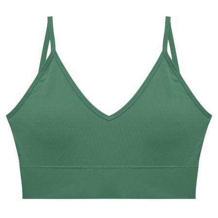 Xiaoxatg Deep V Bottom Suspender Tank Top For Women Sli Bra Wrap Chest Wrap Seamless And Versatile Underwear Sports Bras Pack for Women