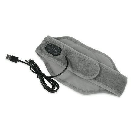 Sharper Image Calming Heat Massaging Neck Wrap, Relaxing Vibrations, Gray