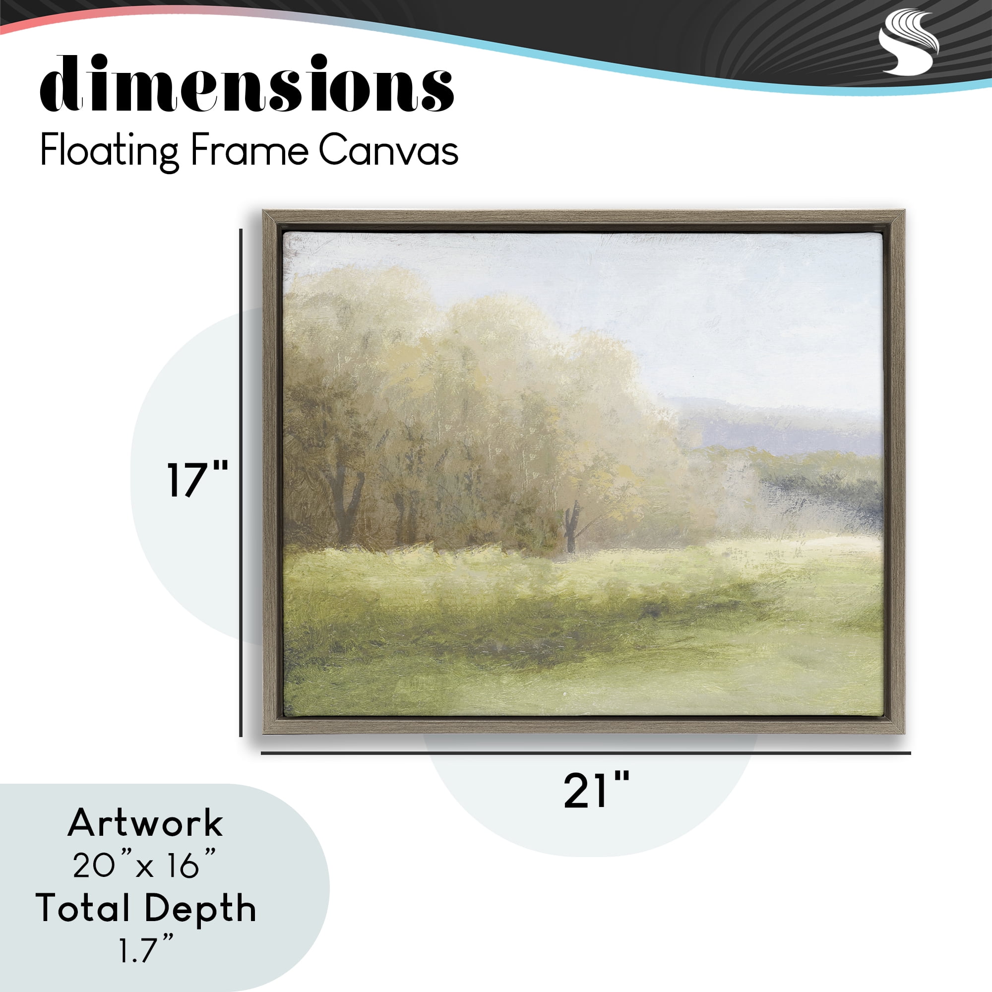 Stupell Industries Within a Familiar Place Landscape Brown Framed Floater Canvas Wall Art, design by Michael Marcon