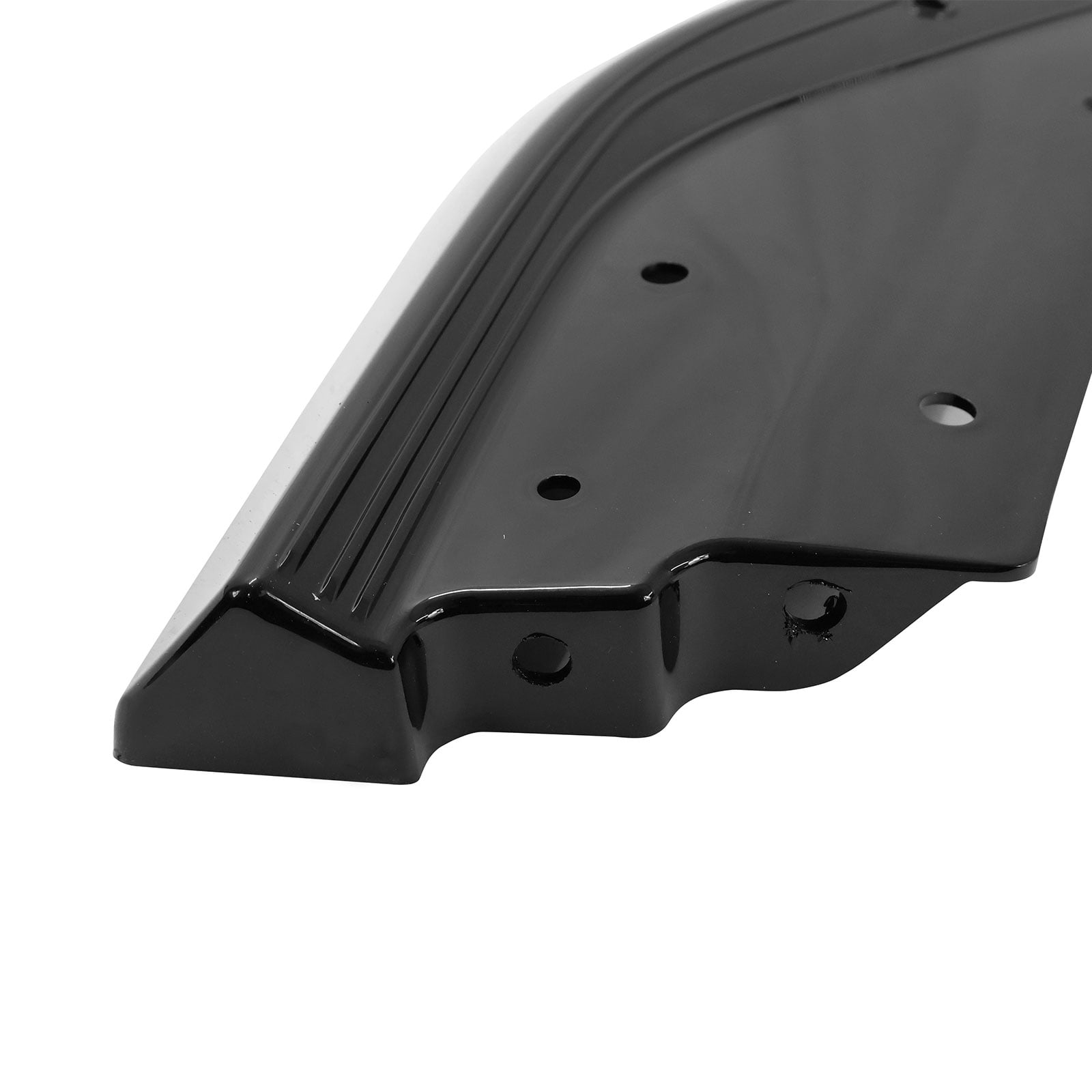 Ikon Motorsports Front Bumper Lip Compatible With 2021-2023 Ford Mustang Mach 1, Gloss Black PP Polypropylene Handling Package Style Front Lower Chin Lip Splitter Protector