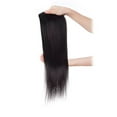 thumbnail image 6 of MY-LADY Clip in 100% Remy Human Hair Extensions 62Pcs Full Head Weft Highligh Hairpiece Long Straight #1B Natural Black 8inch, 6 of 10