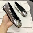 thumbnail image 2 of Ballet Flats Shoes for Women Dressy&nbsp;Silver Dance Class Tabi Ballet Slippers, 2 of 5