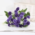 thumbnail image 2 of OAVQHLG3B Artificial Flower Small Lilac Wedding Bouquet Home Decoration Simulation Flower Home Garden Decor,13inch (Purple), 2 of 4