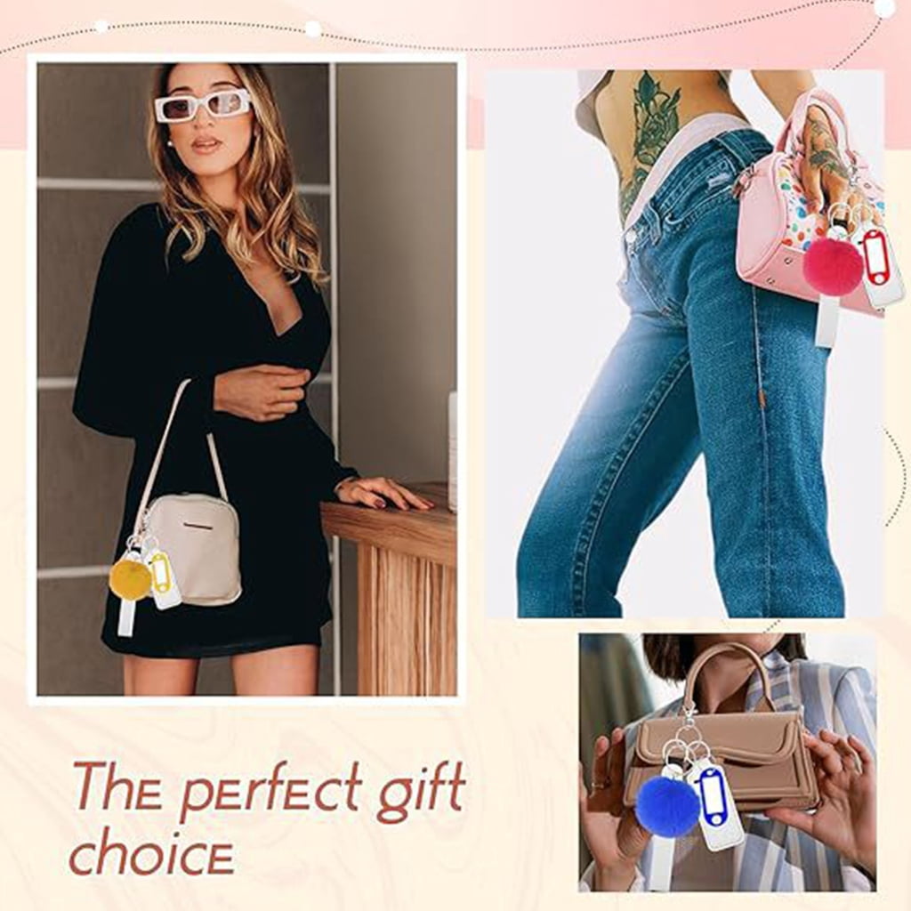 Portable Neoprene Lipstick Keychain Holder Anti-lost Lanyard Keyrings Decoration for Women's Bags Backpack